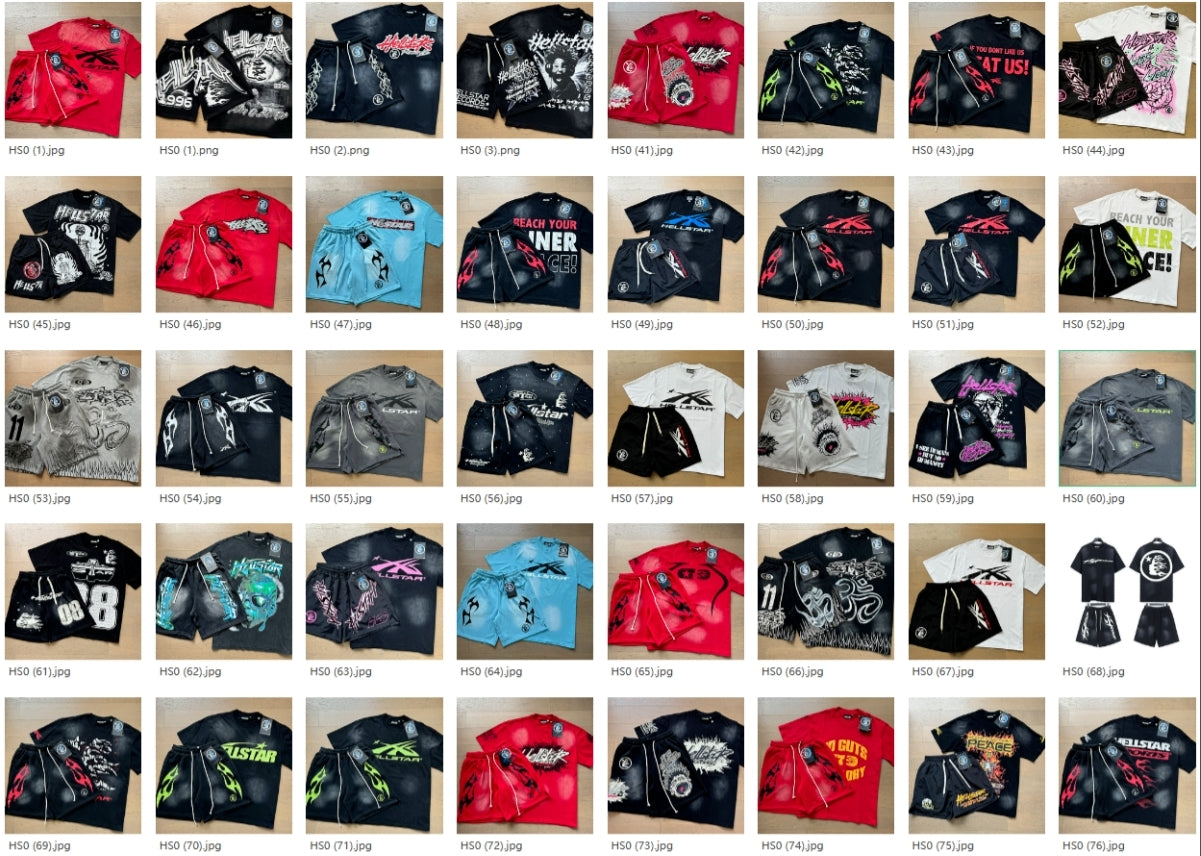 Hell Star shirt and short set